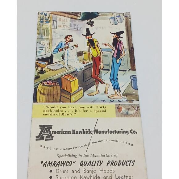 Vtg American Rawhide Manufacturing Co Chicago Ill Ink Blotter Advertisement - Picture 2 of 6